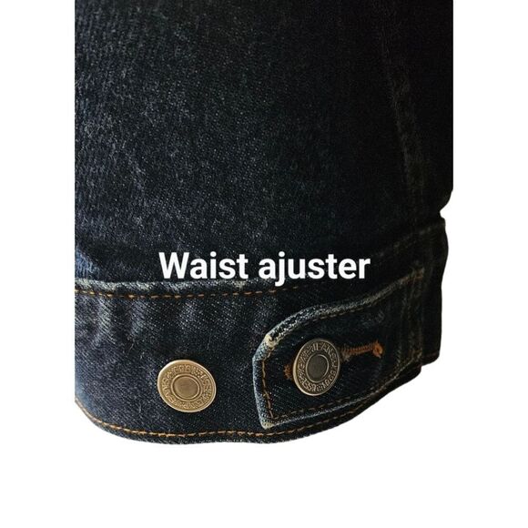 GAP DARK BLUE DENIM JEAN JACKET SIZE M NWOT - Picture 5 of 14